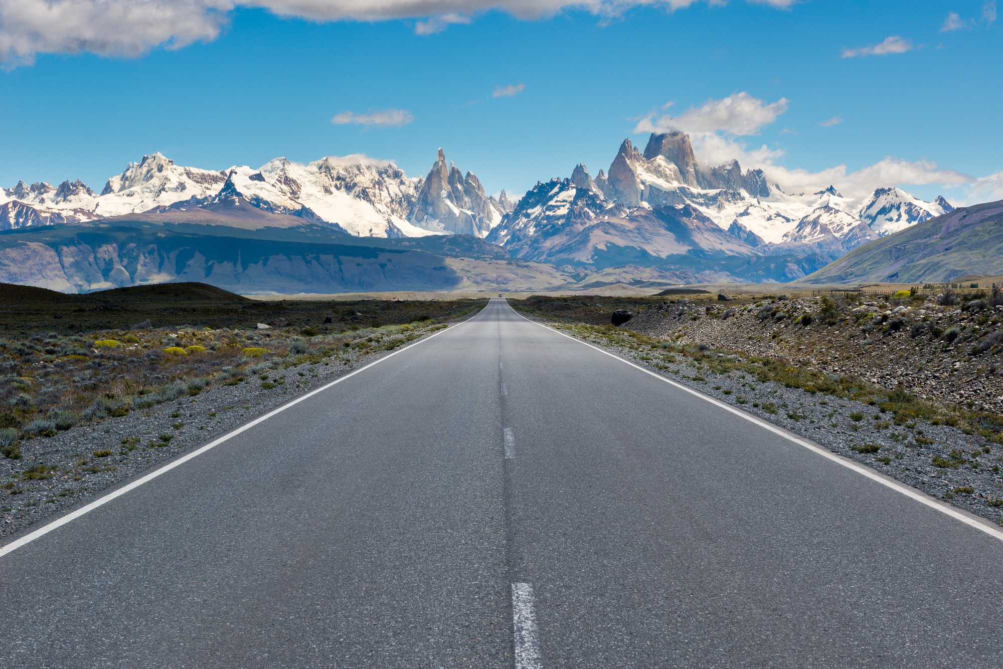Cerro Torre, Fitz Roy, Patagonie, Argentine en voiture