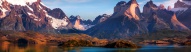 Lac et montagnes d'Argentine